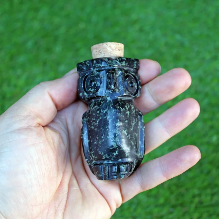 Owl Head Hapeh Bottle | Made of Machu Picchu Stone | Washable