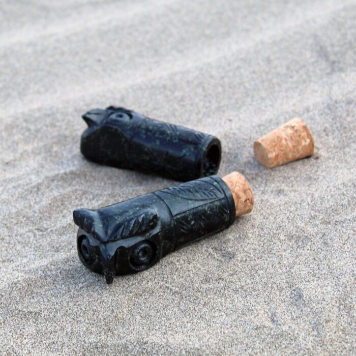 Owl Head Hapeh Bottle | Made of Machu Picchu Stone | Washable