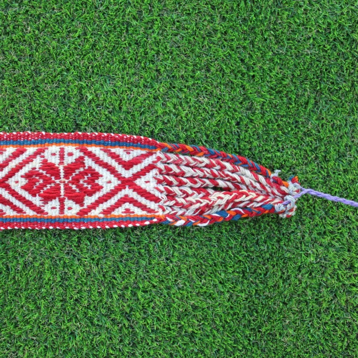 Handwoven Q’ero Chumpi Belt: Vintage Andean Energy Belt 194 x 10 cm