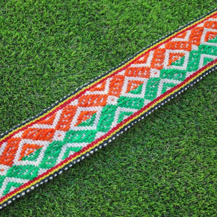 Handwoven Q’ero Chumpi Belt: Vintage Andean Energy Belt, 188 cm x 9 cm