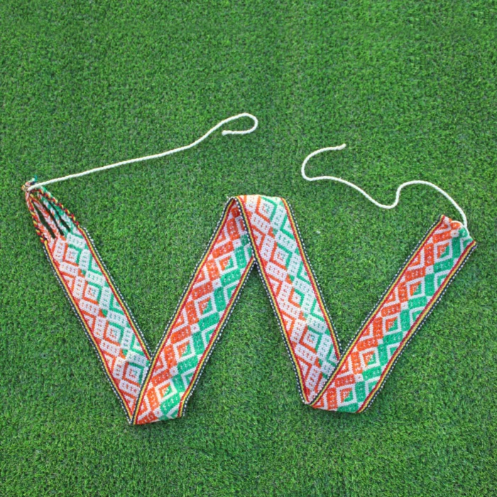 Handwoven Q’ero Chumpi Belt: Vintage Andean Energy Belt, 188 cm x 9 cm