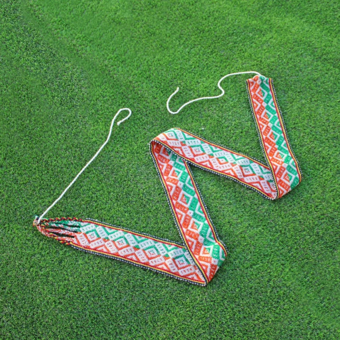 Handwoven Q’ero Chumpi Belt: Vintage Andean Energy Belt, 188 cm x 9 cm