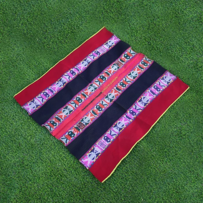 Handmade Woven Q'ero Mestana Altar Cloth: Andean Missa, Plant Medicine Ceremony 70 cm x 65 cm