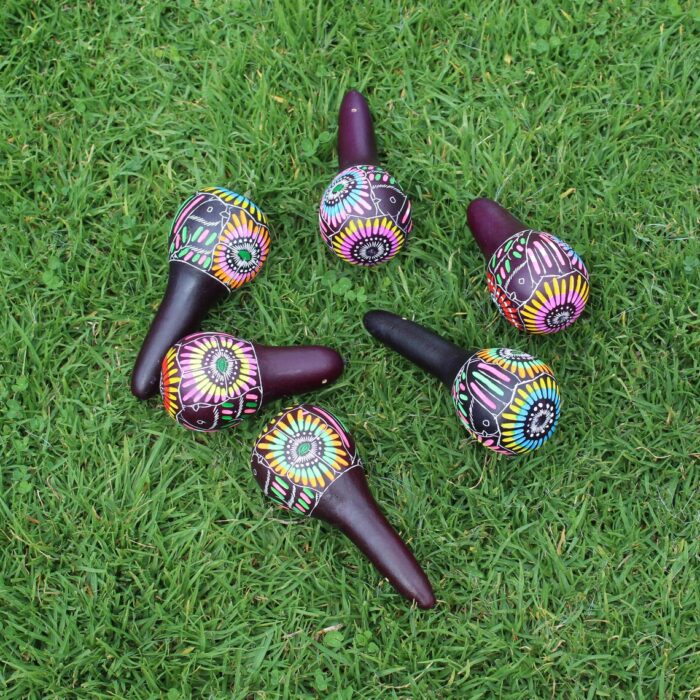 Shamanic Rattle from Peru | Made of Gourd | Decorated Andean Figure