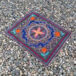 Shipibo Kené Altar Cloth: Traditional Amazonian Embroidery (80 cm x 60 cm)