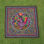 Shipibo Embroidery Altar Cloth: Amazonian Shaman Art 68 cm x 67 cm