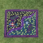 Shipibo Altar Cloth: Traditional Embroidered Shaman Textile