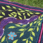Shipibo Altar Cloth: Traditional Embroidered Shaman Textile