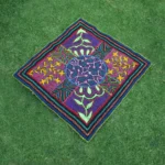 Shipibo Altar Cloth made by Shipibo Female Shaman | 72 cm x 67 cm | Shipibo Embroidery | Ayahuasca vision pattern