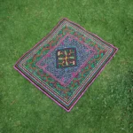 Shipibo Altar Cloth made by Shipibo Female Shaman | 59 cm x 51 cm | Traditional Shipibo Embroidery | Ayahuasca vision pattern
