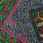 Shipibo Altar Cloth made by Shipibo Female Shaman | 59 cm x 51 cm | Traditional Shipibo Embroidery | Ayahuasca vision pattern
