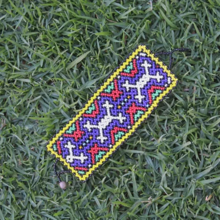 Shipibo Ceremonial Bracelet | Unisex Handmade From The Shipibo Tribe | 20 cm x 6 cm (Incl. Closures) | Sacred Beaded Bracelet